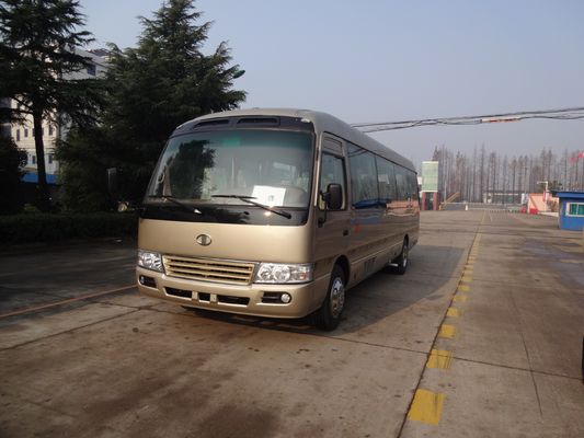 China Vehículos utilitarios anchos del anuncio publicitario del cuerpo del motor 30 del microbús delantero diesel de Seater proveedor