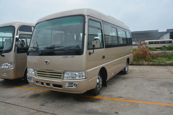 China Pasajero diesel turístico vehículos utilitarios del anuncio publicitario de la rueda de Van 4 * 2 del microbús 19 de Rosa proveedor