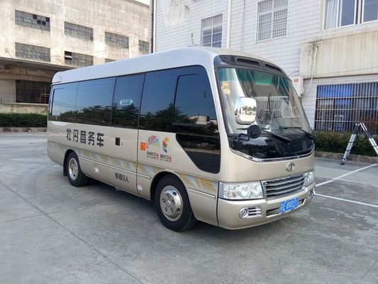 China Diesel 6 metros 30 minibús Seater, coaster minibús con asiento de tela duradero proveedor