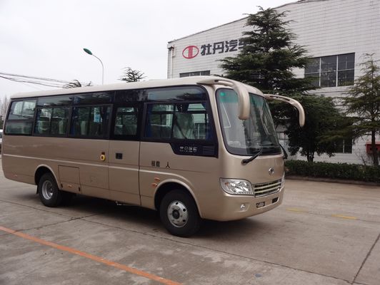 China Tipo 30 mini autobús de la estrella del transporte de la escuela del pasajero con la puerta dura de aluminio proveedor