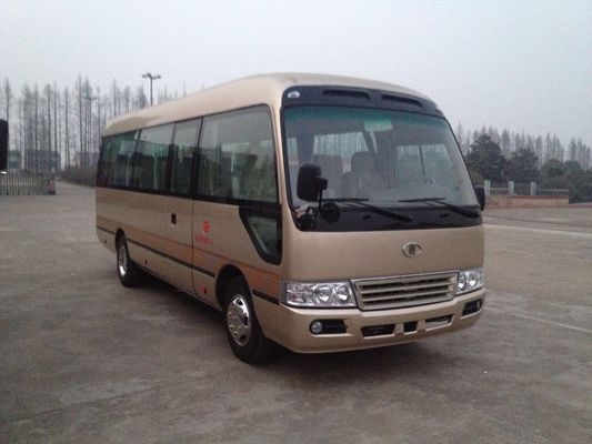 China El coche de lujo del viaje del pasajero del microbús del práctico de costa de Cummins Engine transporta el consumo de combustible bajo proveedor